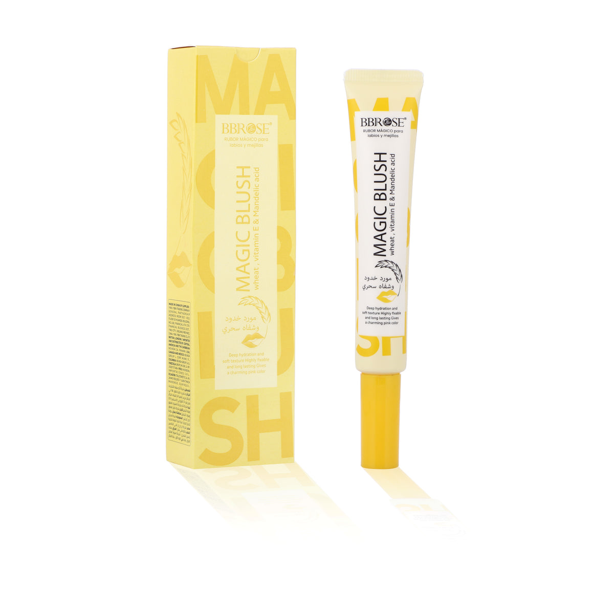 BBROSE Magic Blush with Wheat, Vitamin E & Mandelic Acid – Long-Lasting Lip & Cheek Tint