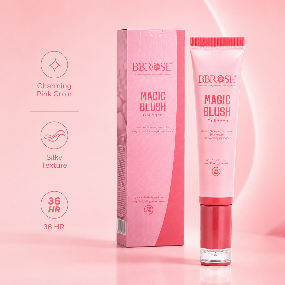 BBROSE Magic Blush Collagen – 36-Hour Lip & Cheek Tint