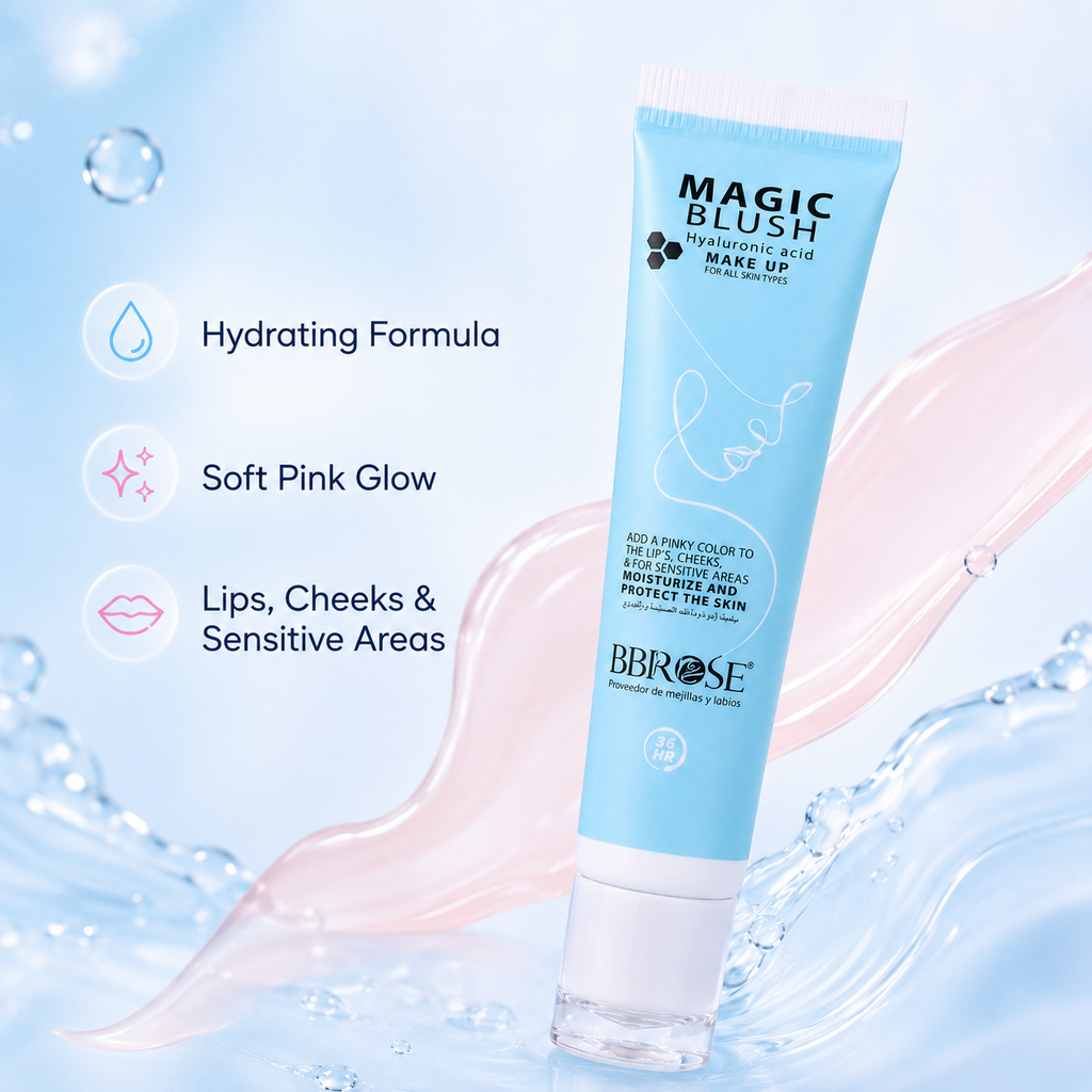 Hyaluronic Acid Magic Blush 30ml – Hydrating Liquid Blush for Cheeks & Lips, Long-Lasting & Buildable Coverage, Vegan, Sweat-Proof & Cruelty-Free