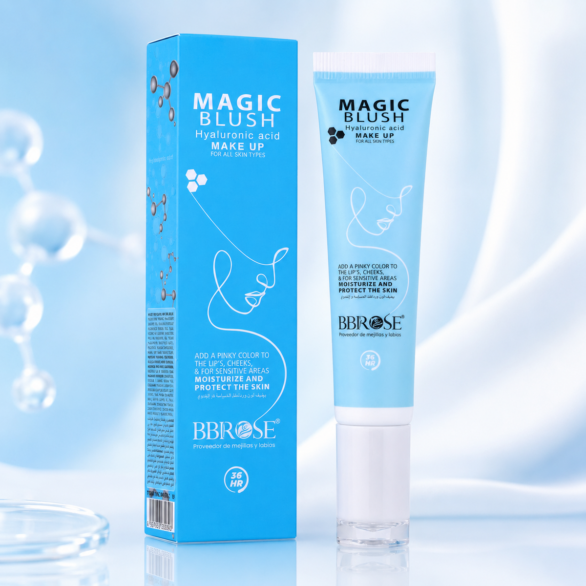 Hyaluronic Acid Magic Blush 30ml – Hydrating Liquid Blush for Cheeks & Lips, Long-Lasting & Buildable Coverage, Vegan, Sweat-Proof & Cruelty-Free