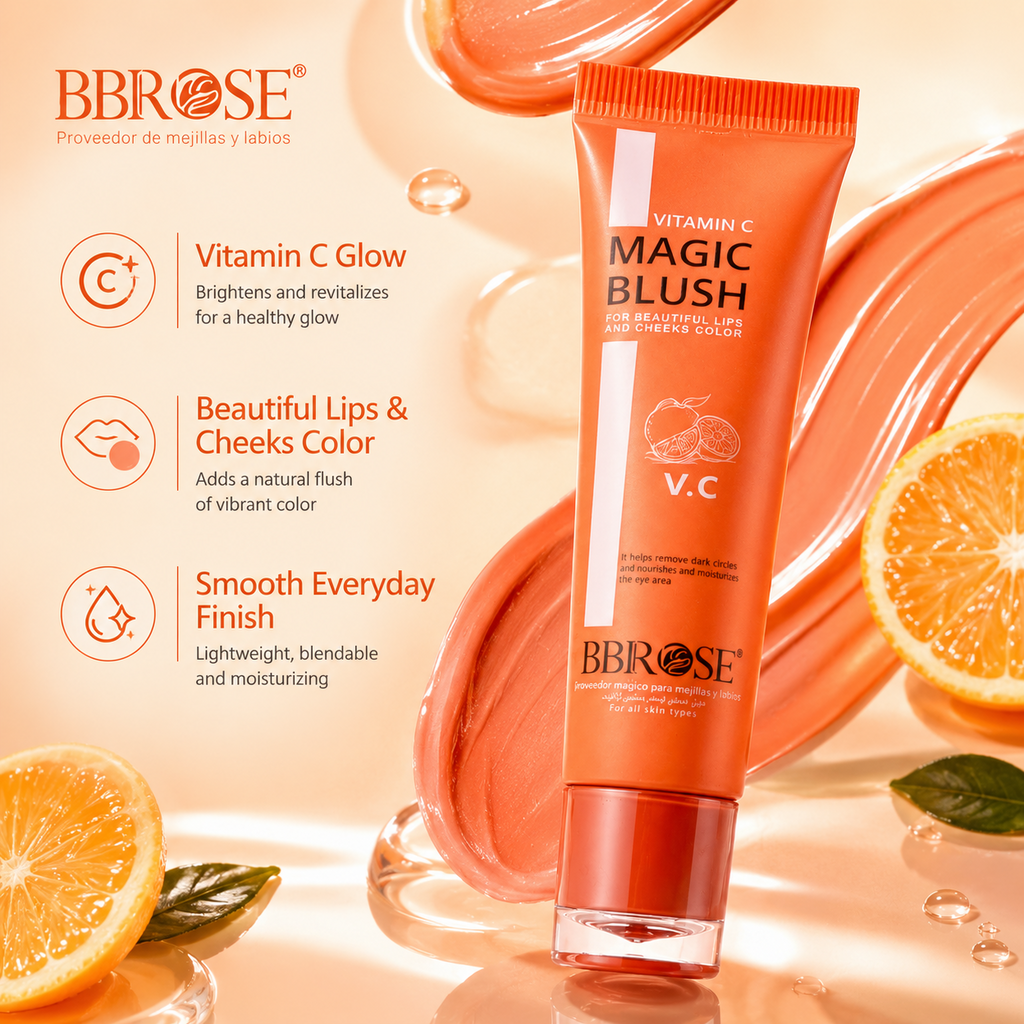 BBROSE Vitamin C Magic Blush – Lip & Cheek Color for All Skin Types