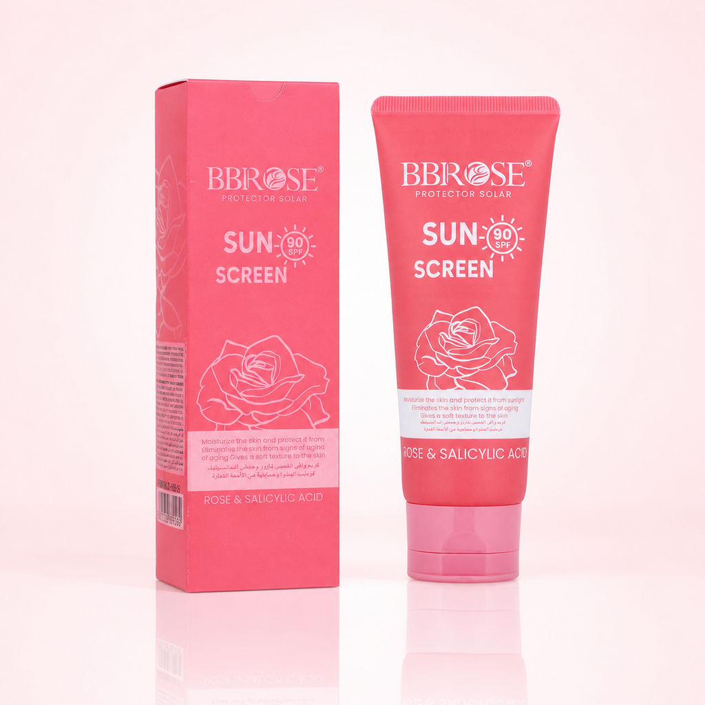 Rose & Salicylic Acid Sunscreen SPF 90 – Moisturizing High-Protection Sun Care