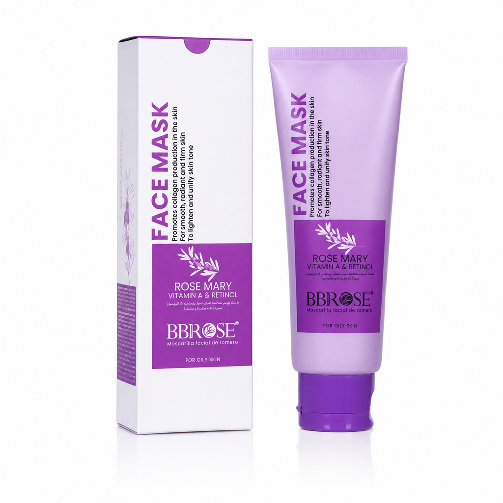 Rosemary Vitamin A & Retinol Face Mask (120ml) | Boosts Collagen Production for Smooth, Radiant & Firm Skin | Lightens & Evens Skin Tone