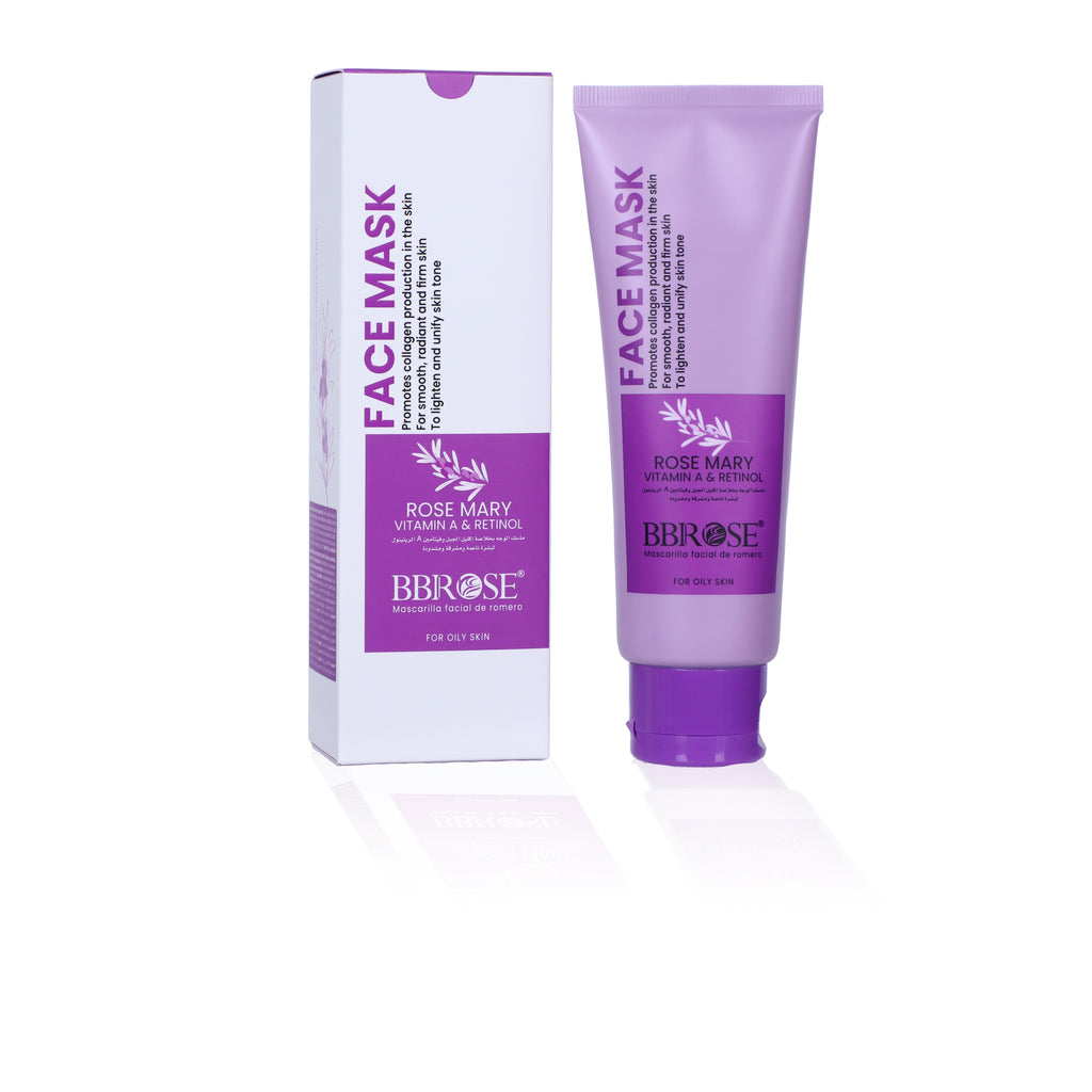 Rosemary Vitamin A & Retinol Face Mask (120ml) | Boosts Collagen Production for Smooth, Radiant & Firm Skin | Lightens & Evens Skin Tone