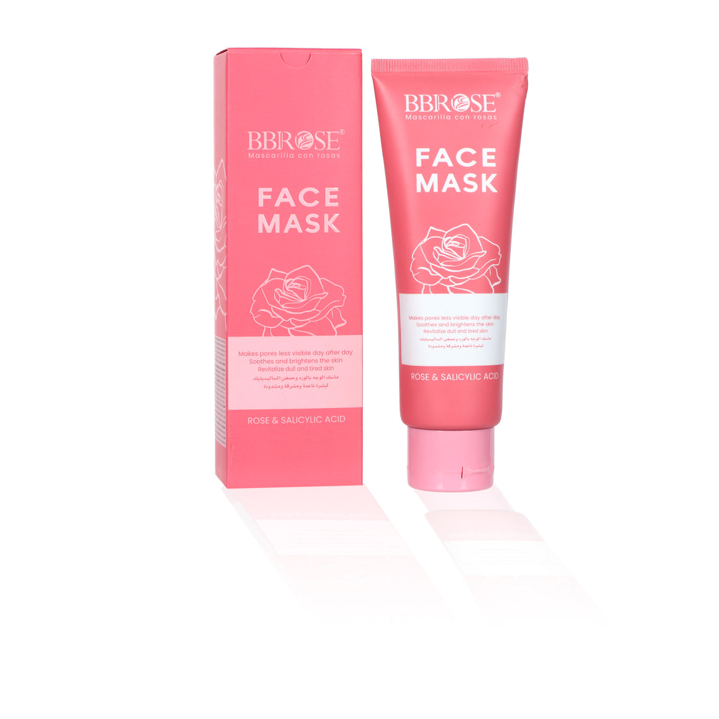 Rose & Salicylic Acid Face Mask – Pore-Refining, Soothing and Brightening Facial Mask