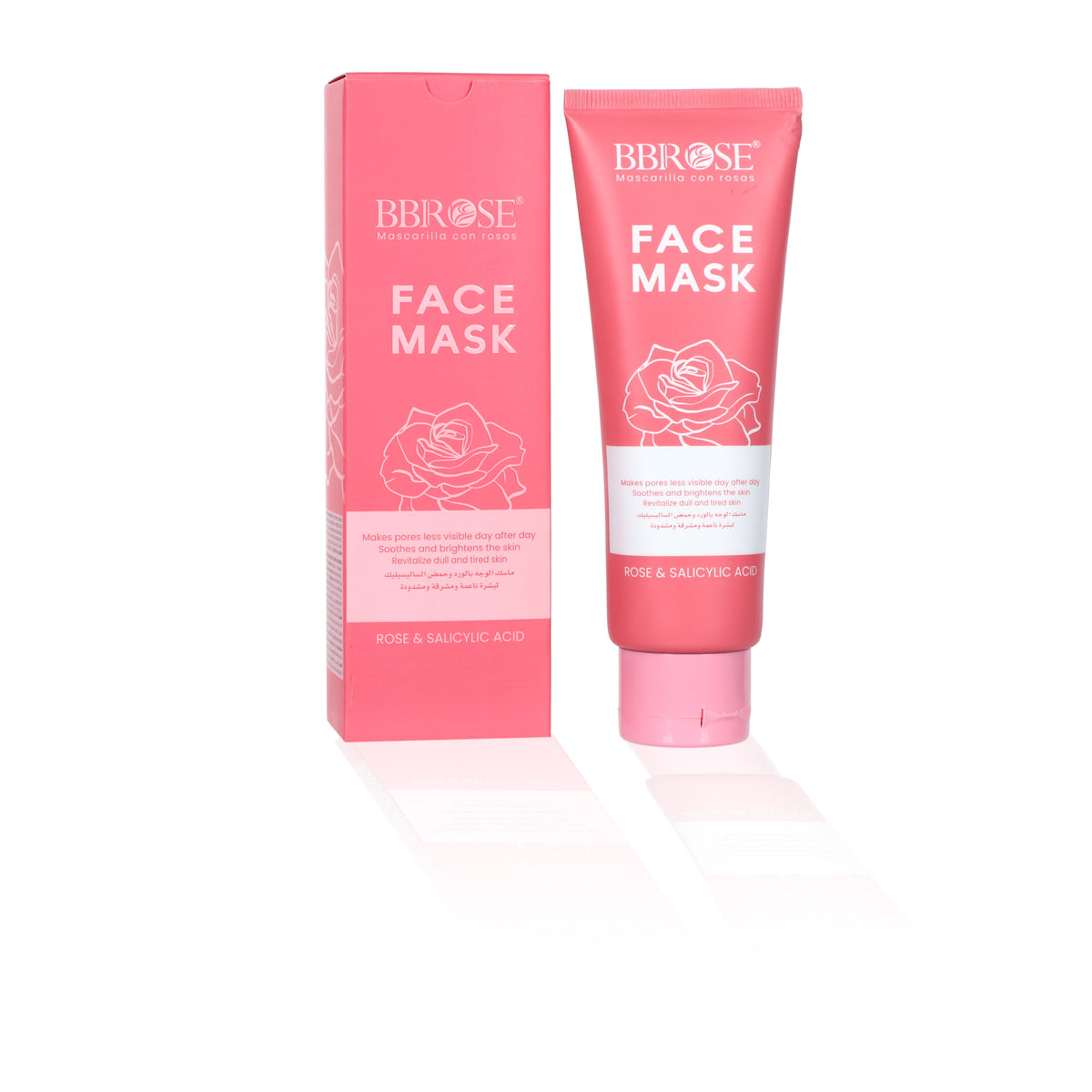 Rose & Salicylic Acid Face Mask – Pore-Refining, Soothing and Brightening Facial Mask