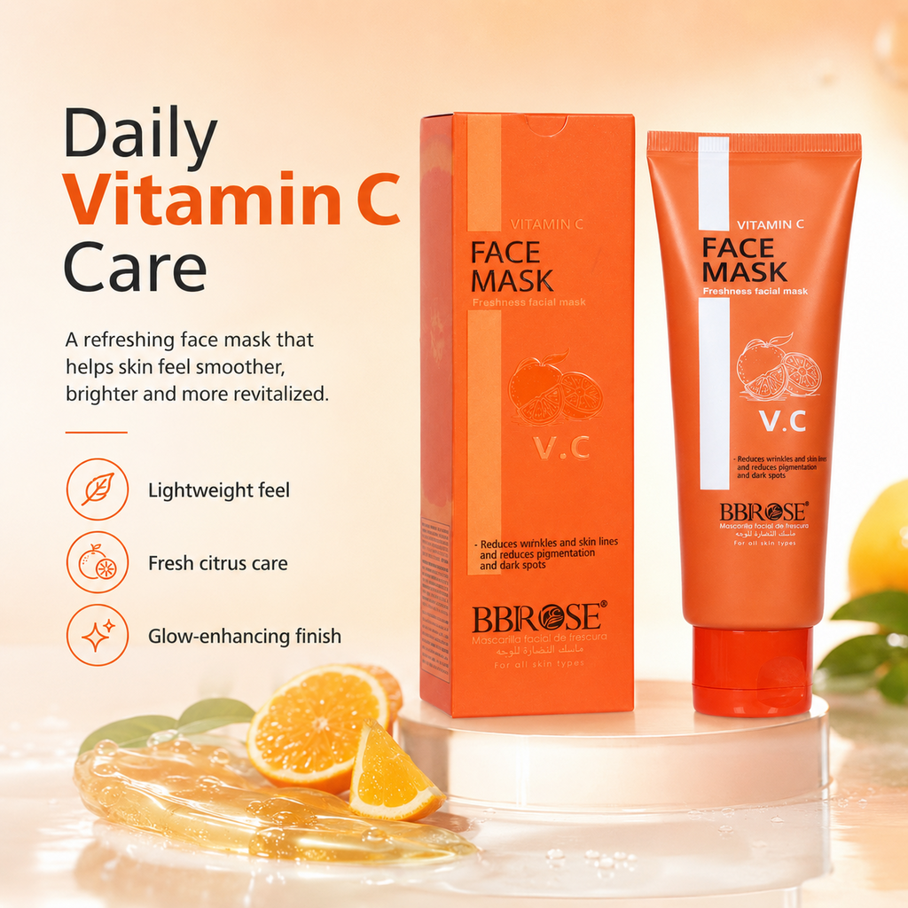 Vitamin C Face Mask (120ml) | Freshness Facial Mask | Reduces Wrinkles, Fine Lines & Pigmentation | Brightens Skin & Fades Dark Spots