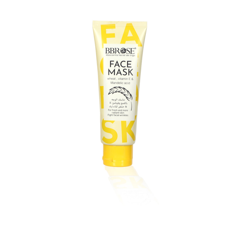 Wheat, Vitamin E & Mandelic Acid Face Mask – Radiance-Enhancing Facial Treatment