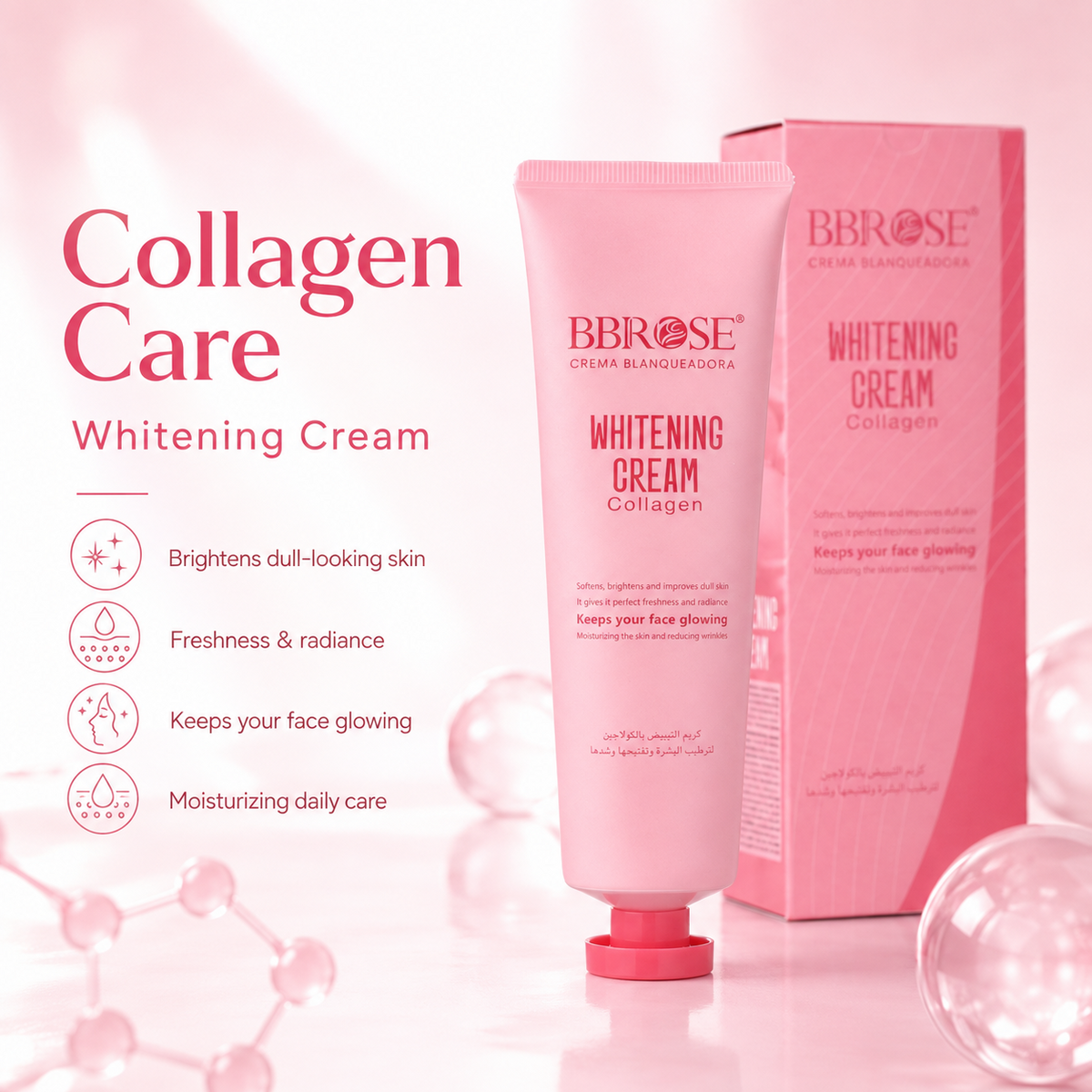 Collagen Whitening Cream – Moisturizing & Radiance-Boosting Face Cream