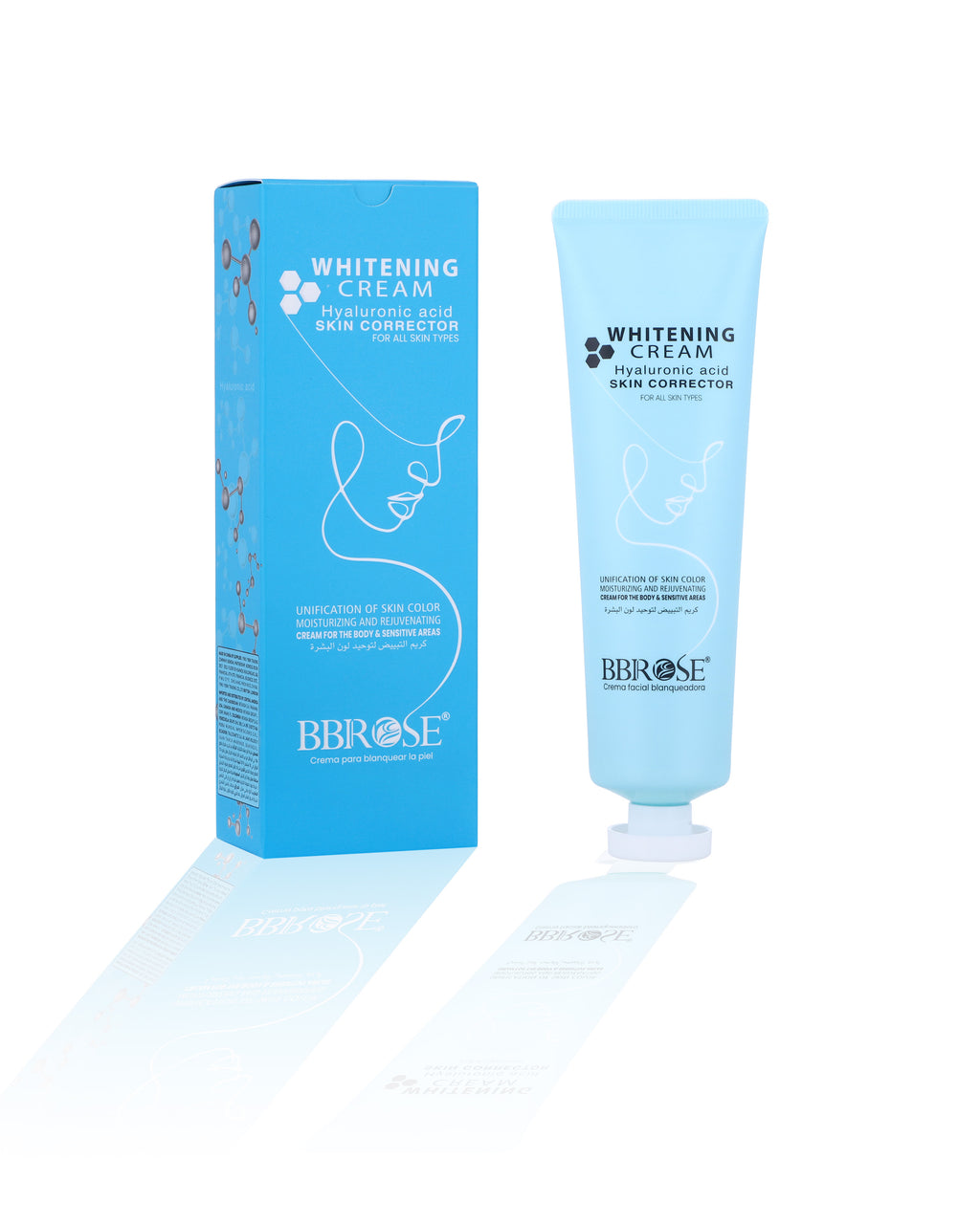 Hyaluronic Acid Whitening Cream – Moisturizing Skin Corrector for Body & Sensitive Areas
