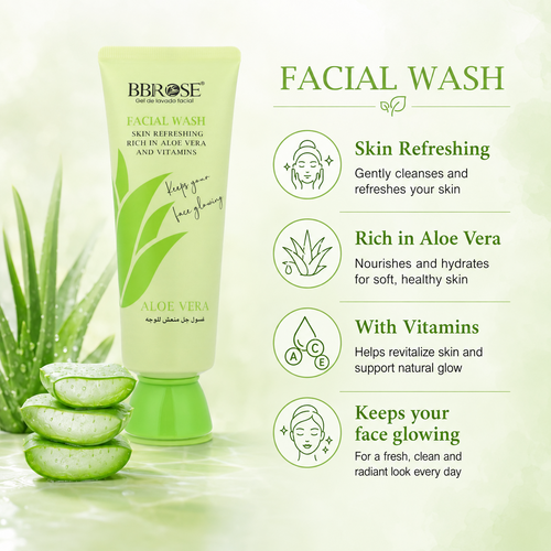 Aloe Vera Facial Wash – Refreshing Cleanser Enriched with Vitamins