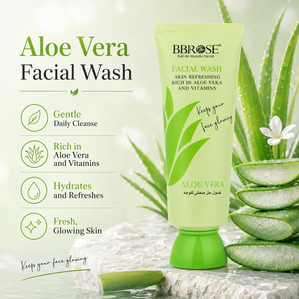Aloe Vera Facial Wash – Refreshing Cleanser Enriched with Vitamins
