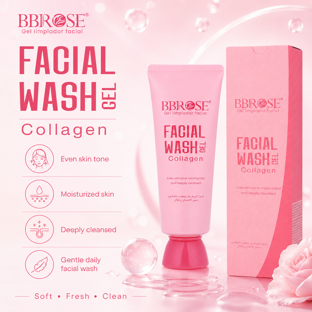 Collagen Facial Wash Gel – Deep Cleansing & Moisturizing Face Cleanser for All Skin Types