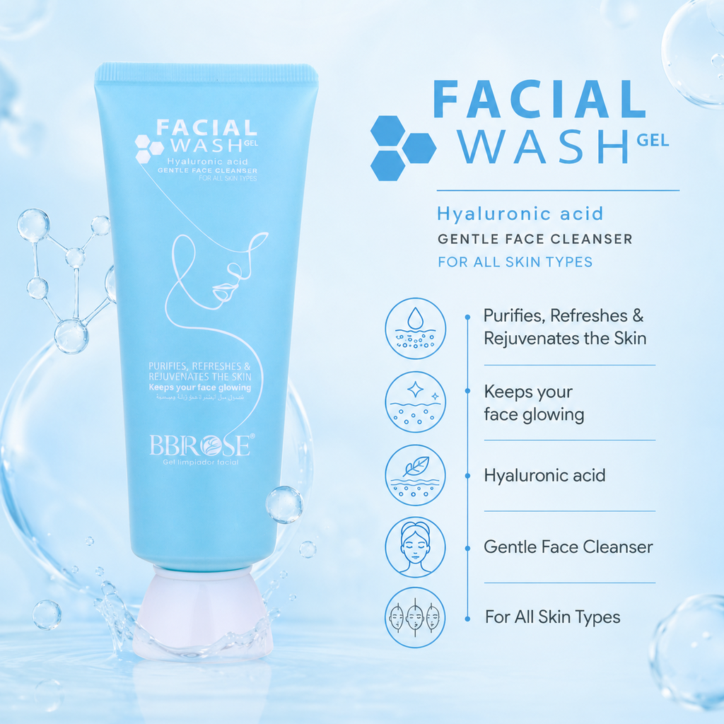 Facial Wash For Glowing Skin With Hyaluronic Acid