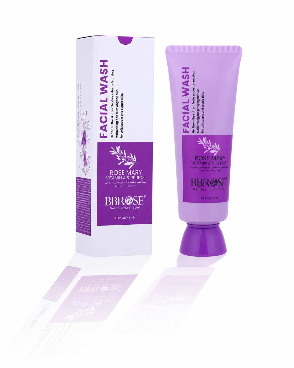 Rosemary, Vitamin A & Retinol Facial Wash – Deep-Cleansing Care for Oily Skin