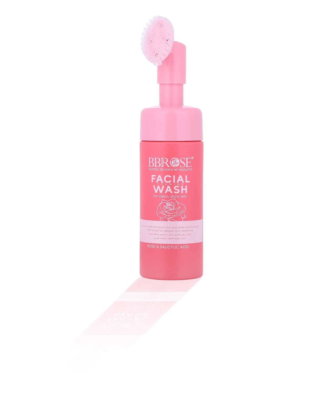 Rose & Salicylic Acid Facial Foaming Wash with Cleansing Brush
