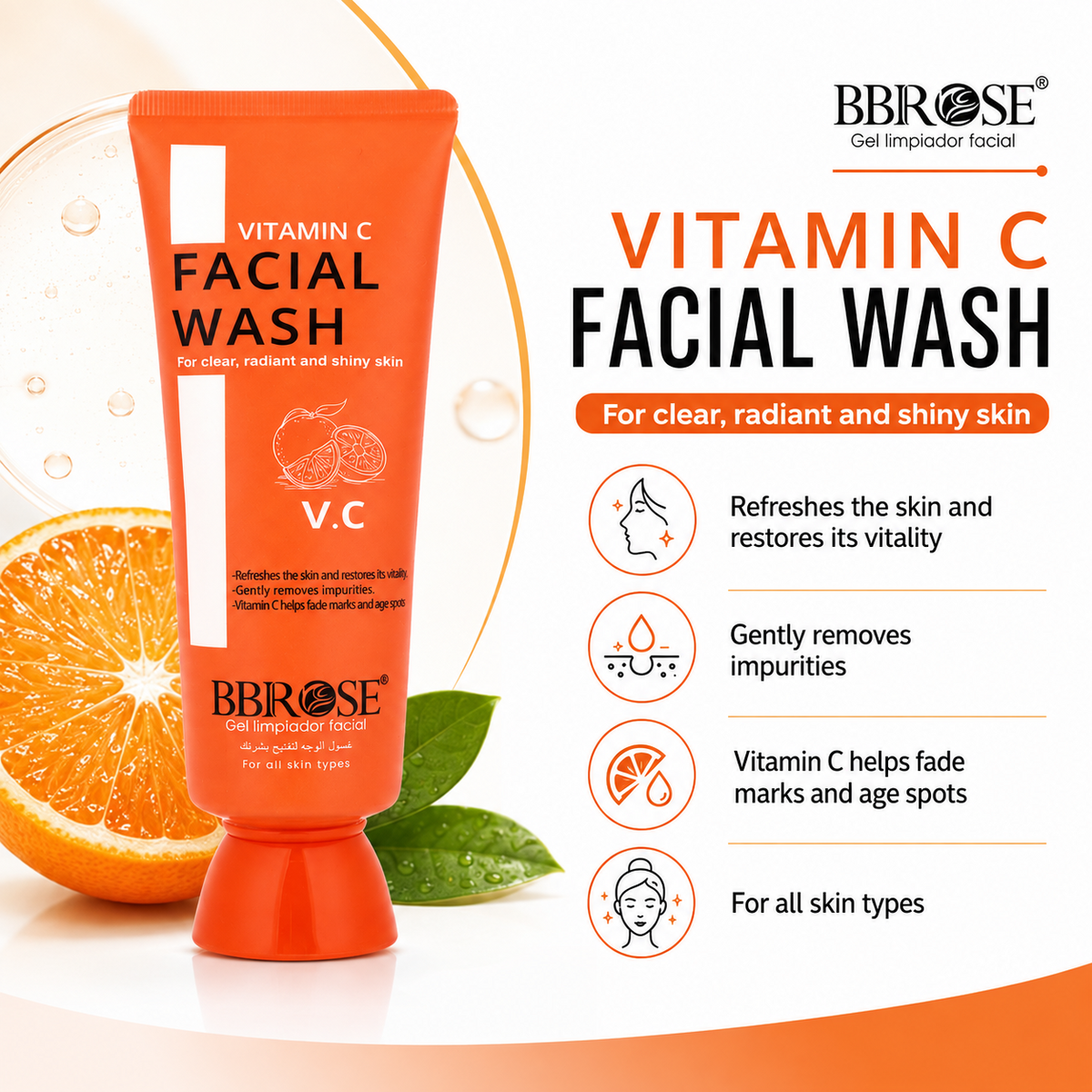 Facial Wash With Vitamin C 100ml