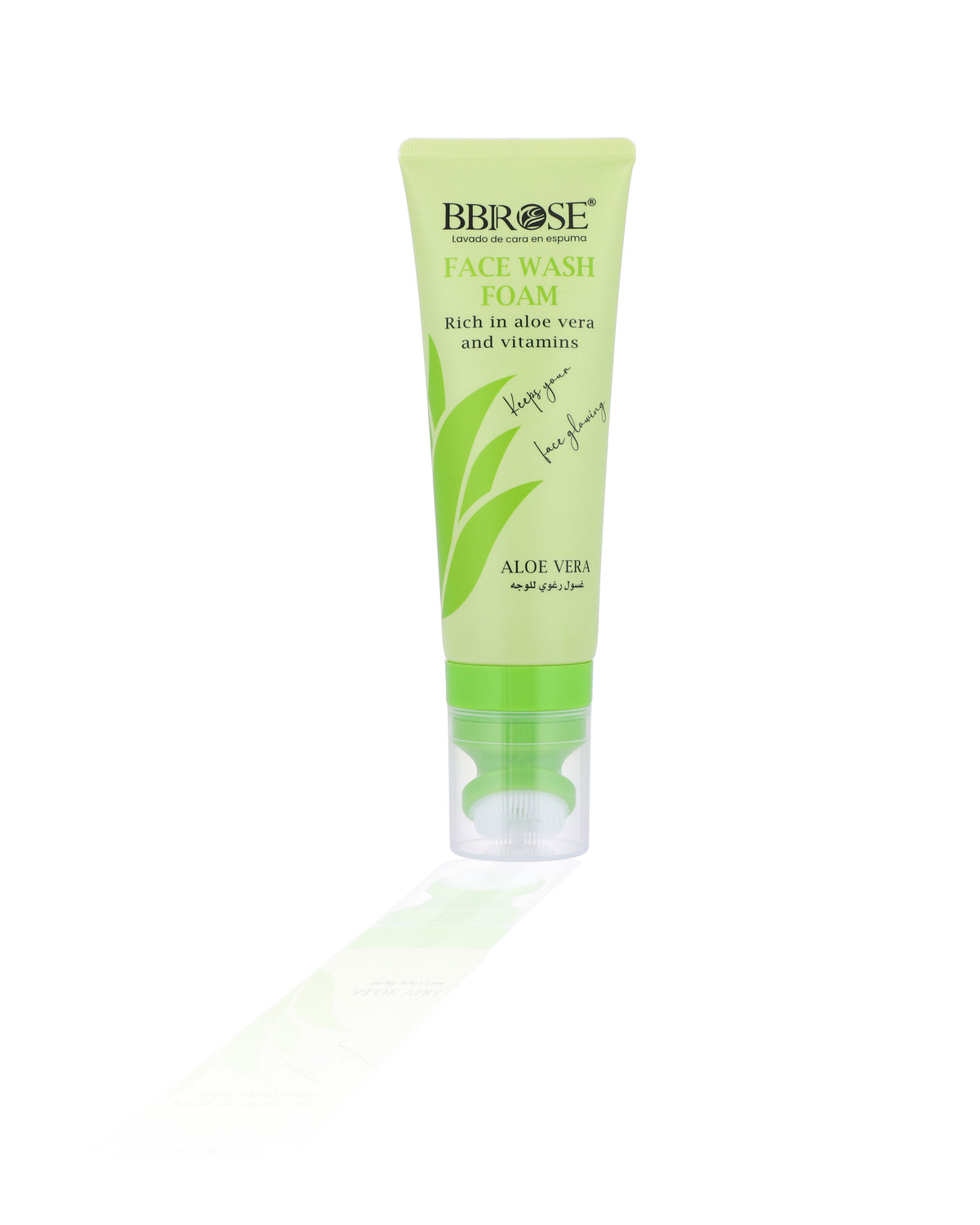 BBROSE Aloe Vera & Vitamins Face Wash Foam with Cleansing Brush