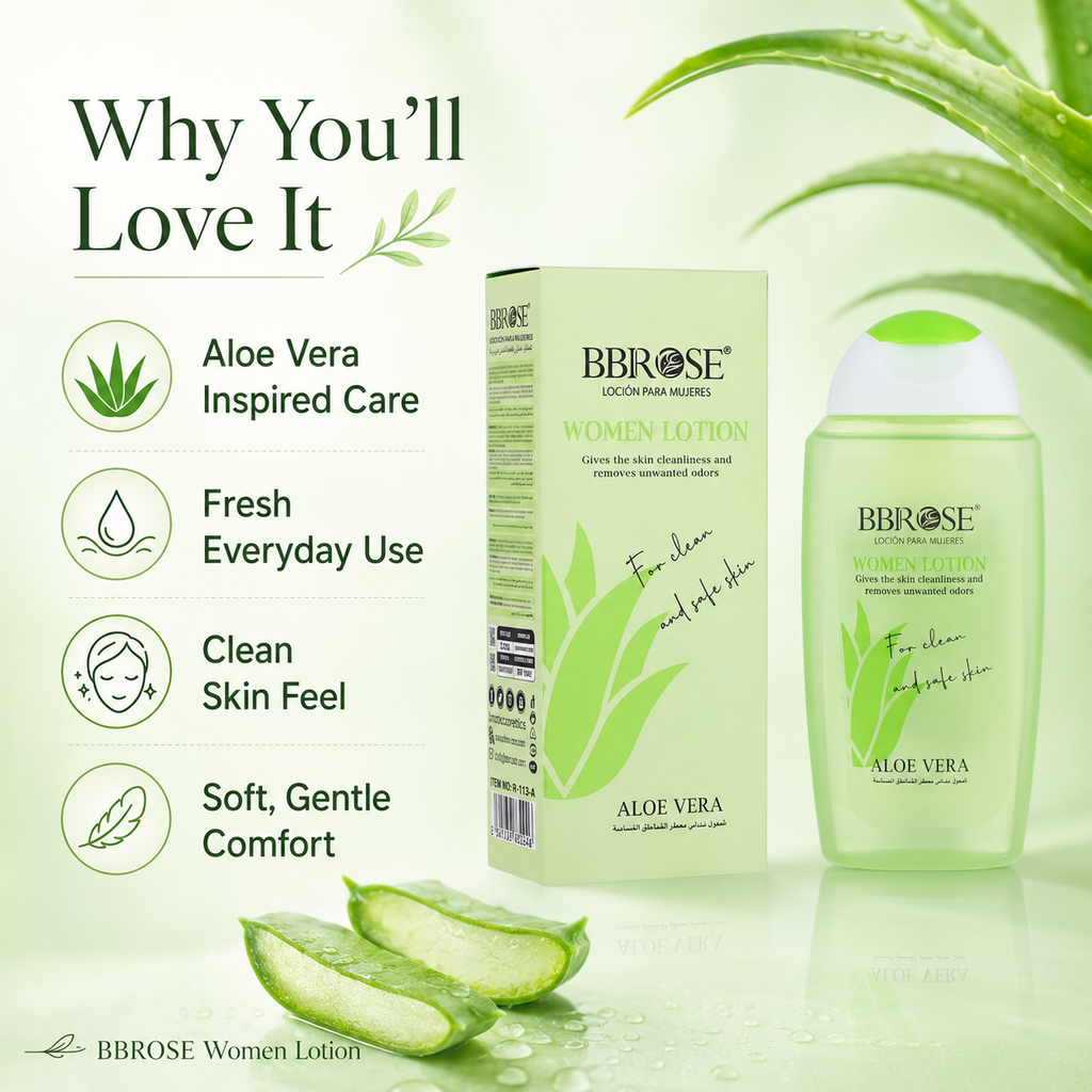 BBROSE Aloe Vera Women’s Intimate Cleansing Lotion – Freshness & Odor Care
