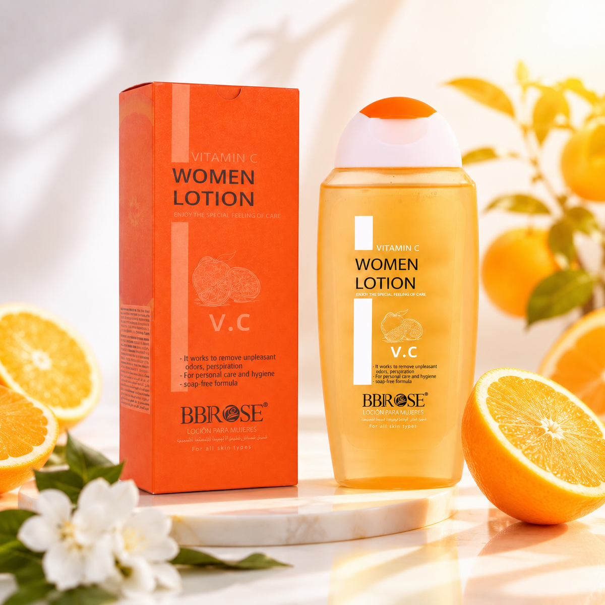 BBROSE Vitamin C Women’s Lotion – Soap-Free Personal Hygiene & Odor Care