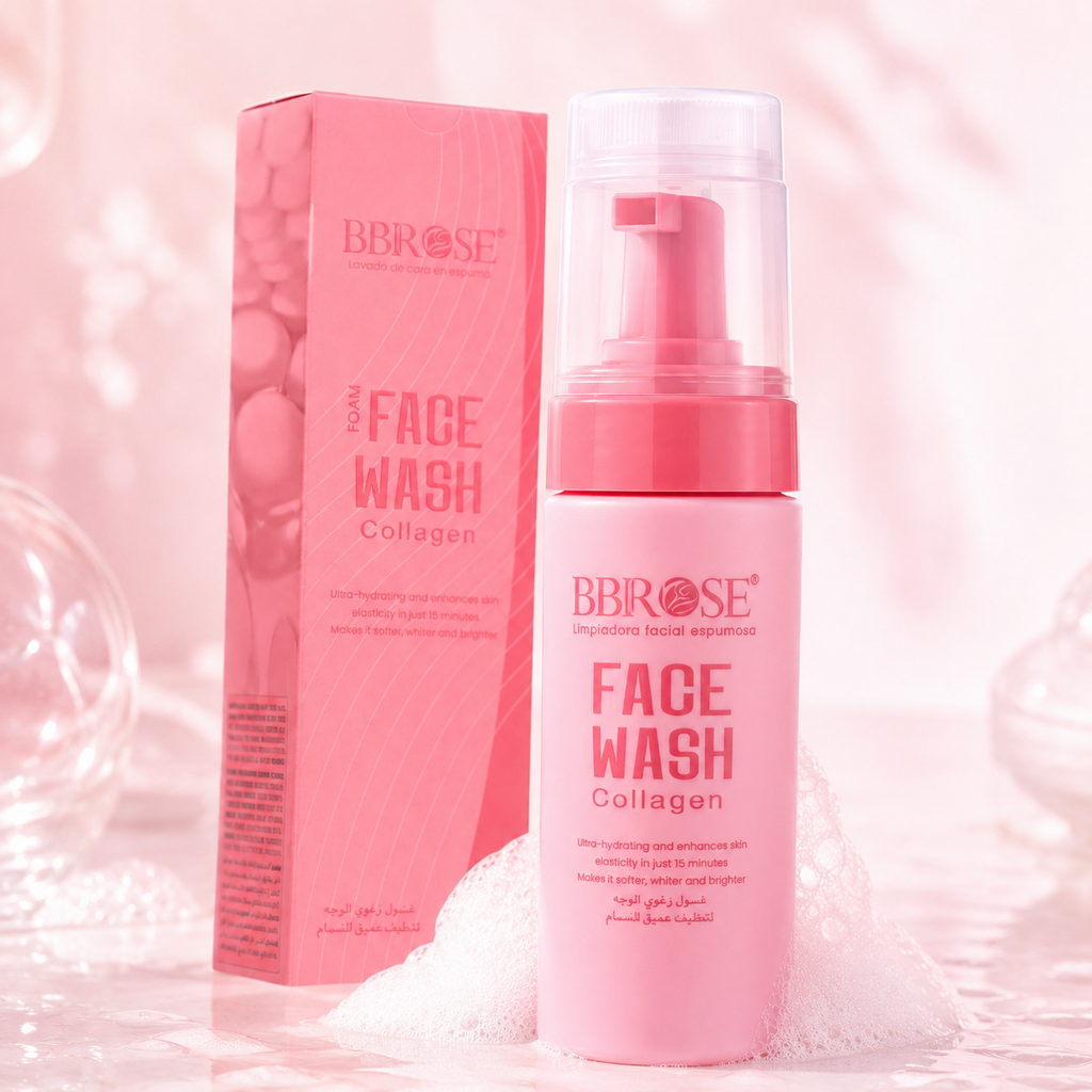 BBROSE Collagen Foaming Face Wash – Ultra-Hydrating Deep-Cleansing Facial Foam