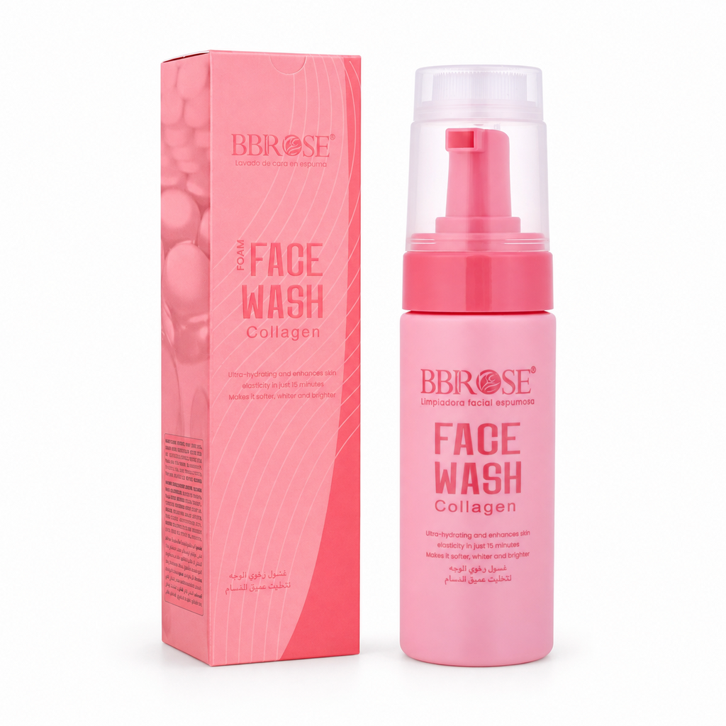 BBROSE Collagen Foaming Face Wash – Ultra-Hydrating Deep-Cleansing Facial Foam
