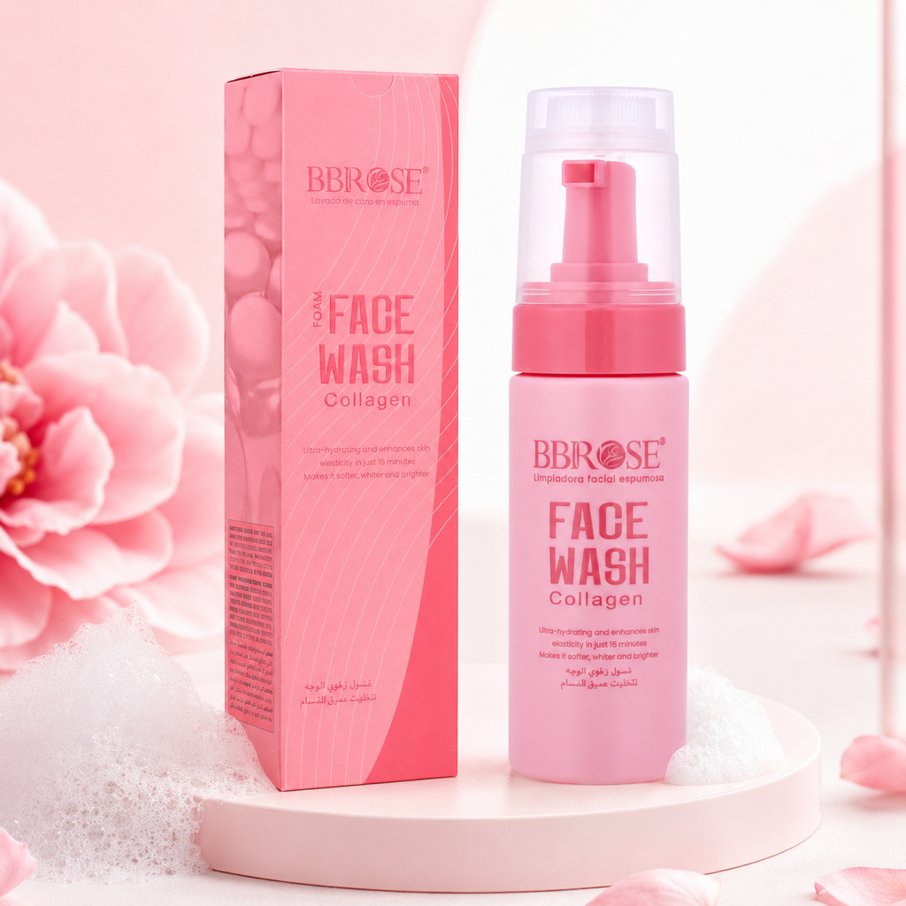 BBROSE Collagen Foaming Face Wash – Ultra-Hydrating Deep-Cleansing Facial Foam