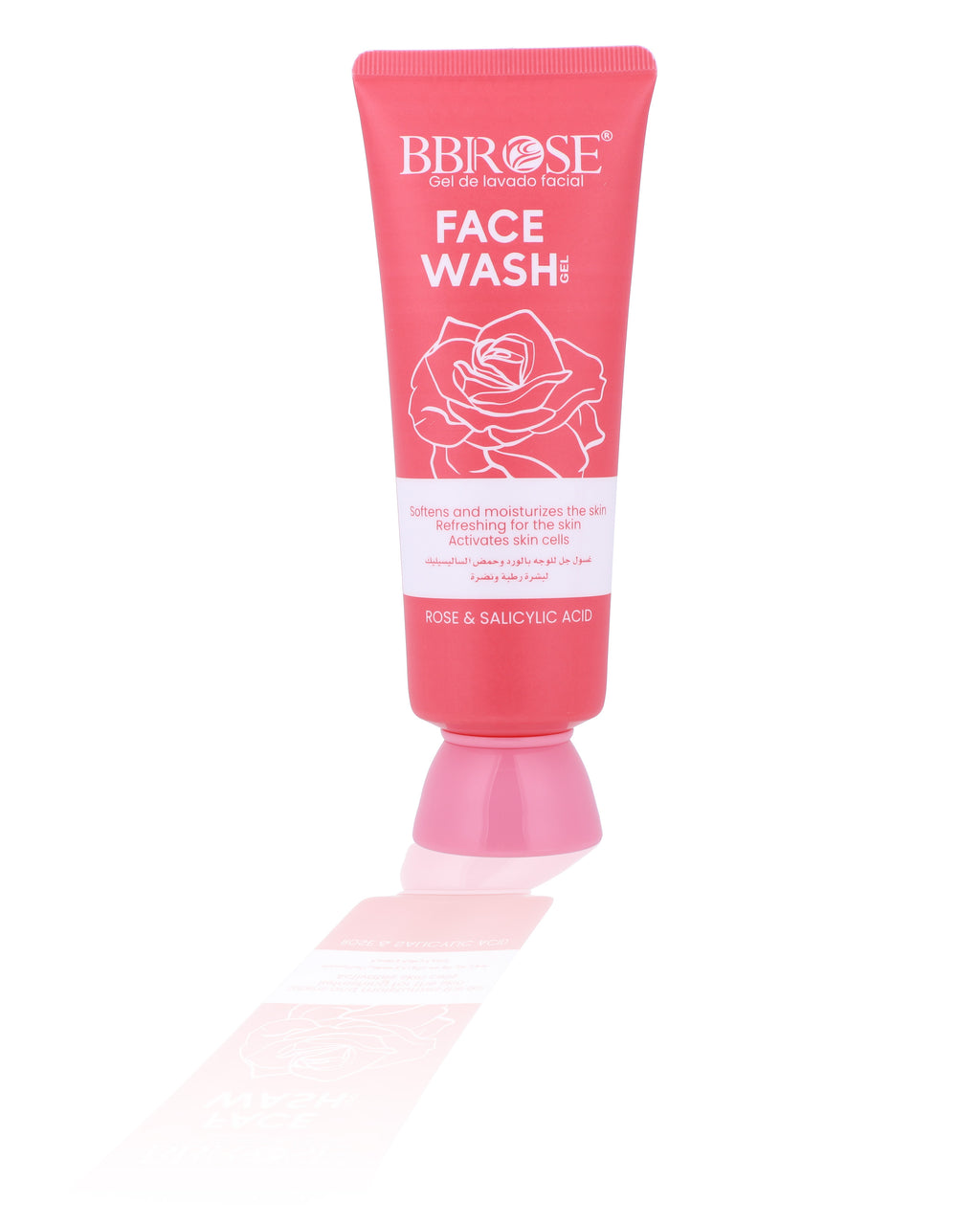 BBROSE Rose & Salicylic Acid Face Wash Gel – Softening & Refreshing Facial Cleanser