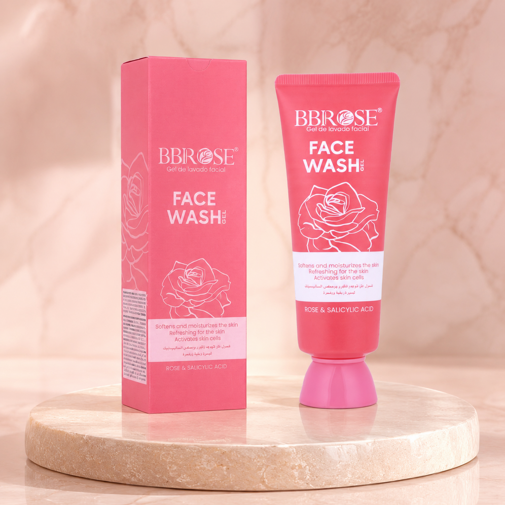 BBROSE Rose & Salicylic Acid Face Wash Gel – Softening & Refreshing Facial Cleanser