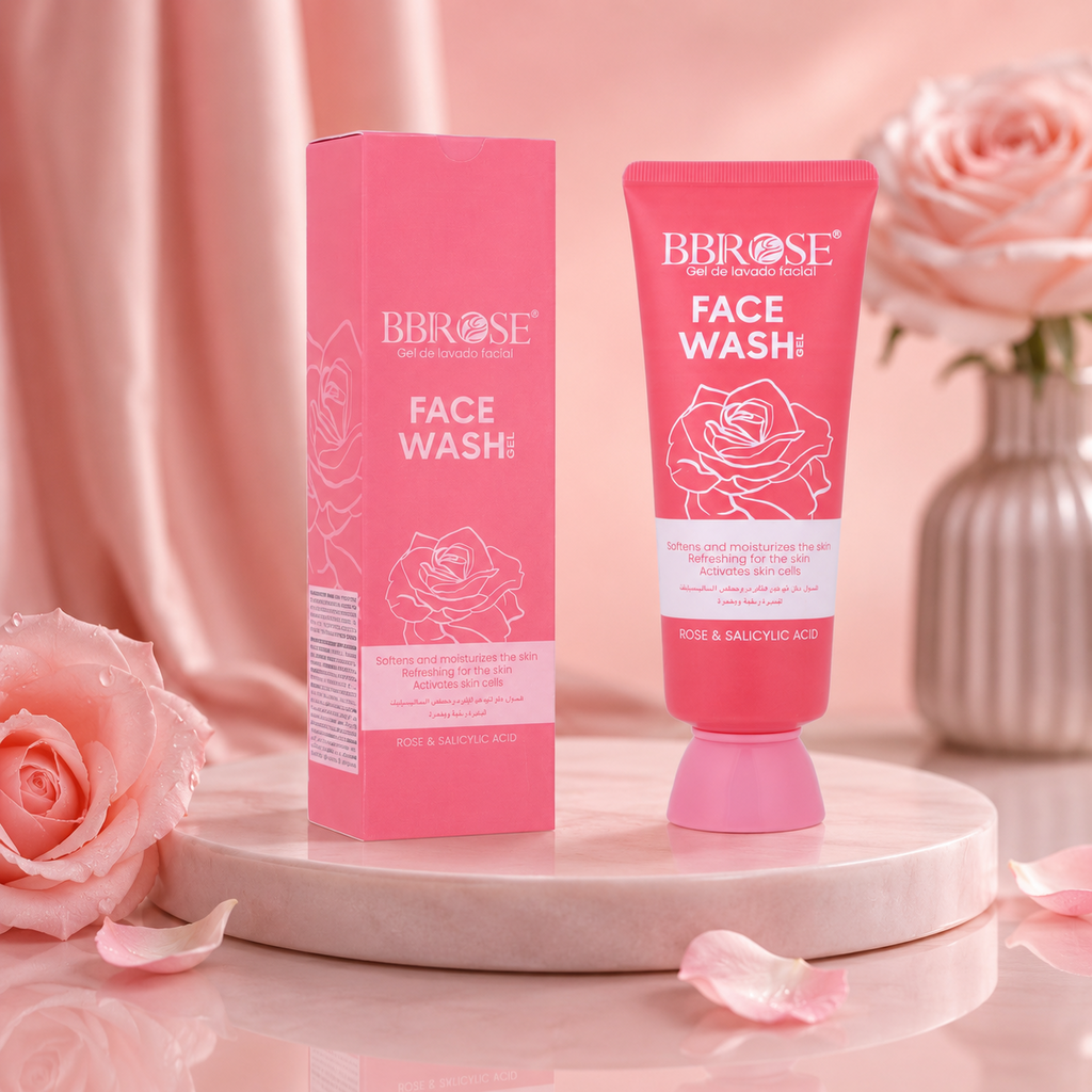 BBROSE Rose & Salicylic Acid Face Wash Gel – Softening & Refreshing Facial Cleanser