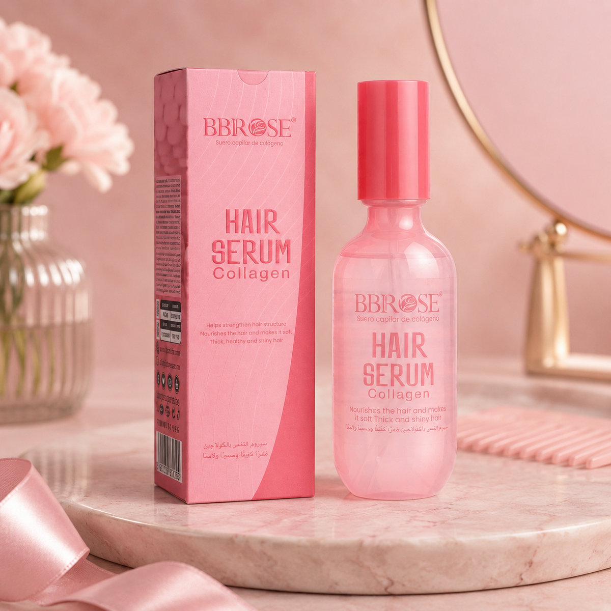 BBROSE Collagen Hair Serum – Nourishing Care for Soft, Strong and Shiny Hair