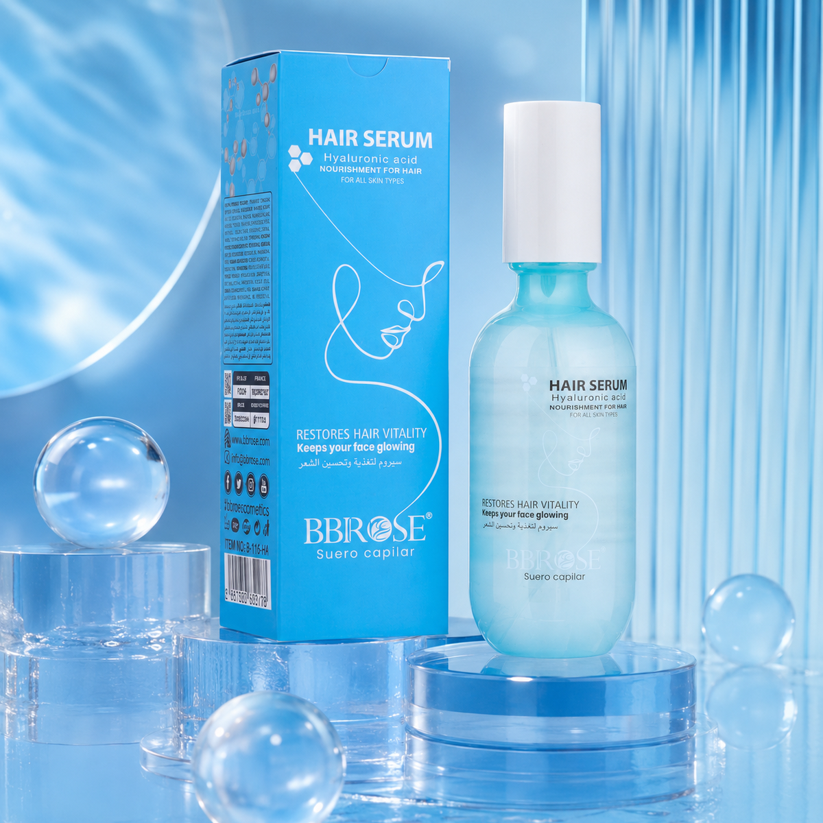 BBROSE Hyaluronic Acid Hair Serum – Nourishing Care to Restore Hair Vitality