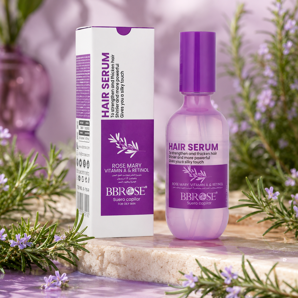 Rosemary Hair Serum (160ml) | Strengthens & Thickens Hair Naturally | Enhances Shine & Promotes Healthier Growth | Achieve Fuller, Stronger Hair