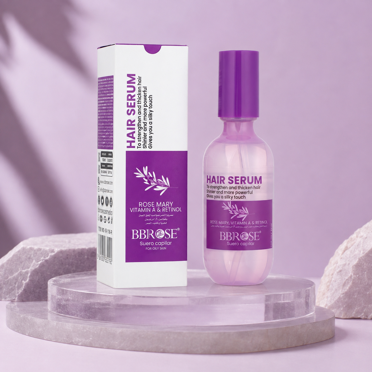 Rosemary Hair Serum (160ml) | Strengthens & Thickens Hair Naturally | Enhances Shine & Promotes Healthier Growth | Achieve Fuller, Stronger Hair