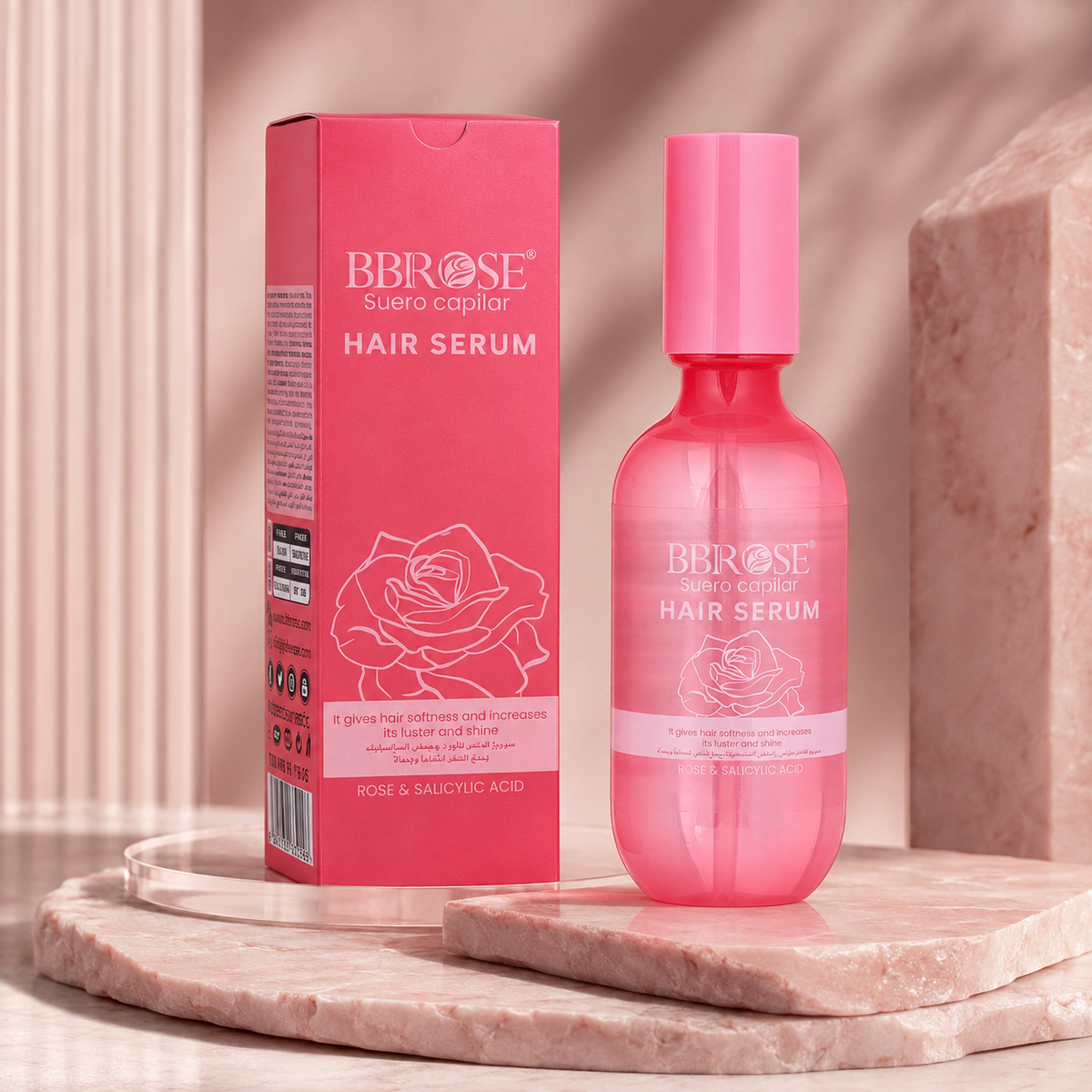 BBROSE Rose & Salicylic Acid Hair Serum – Softening and Shine-Enhancing Hair Care