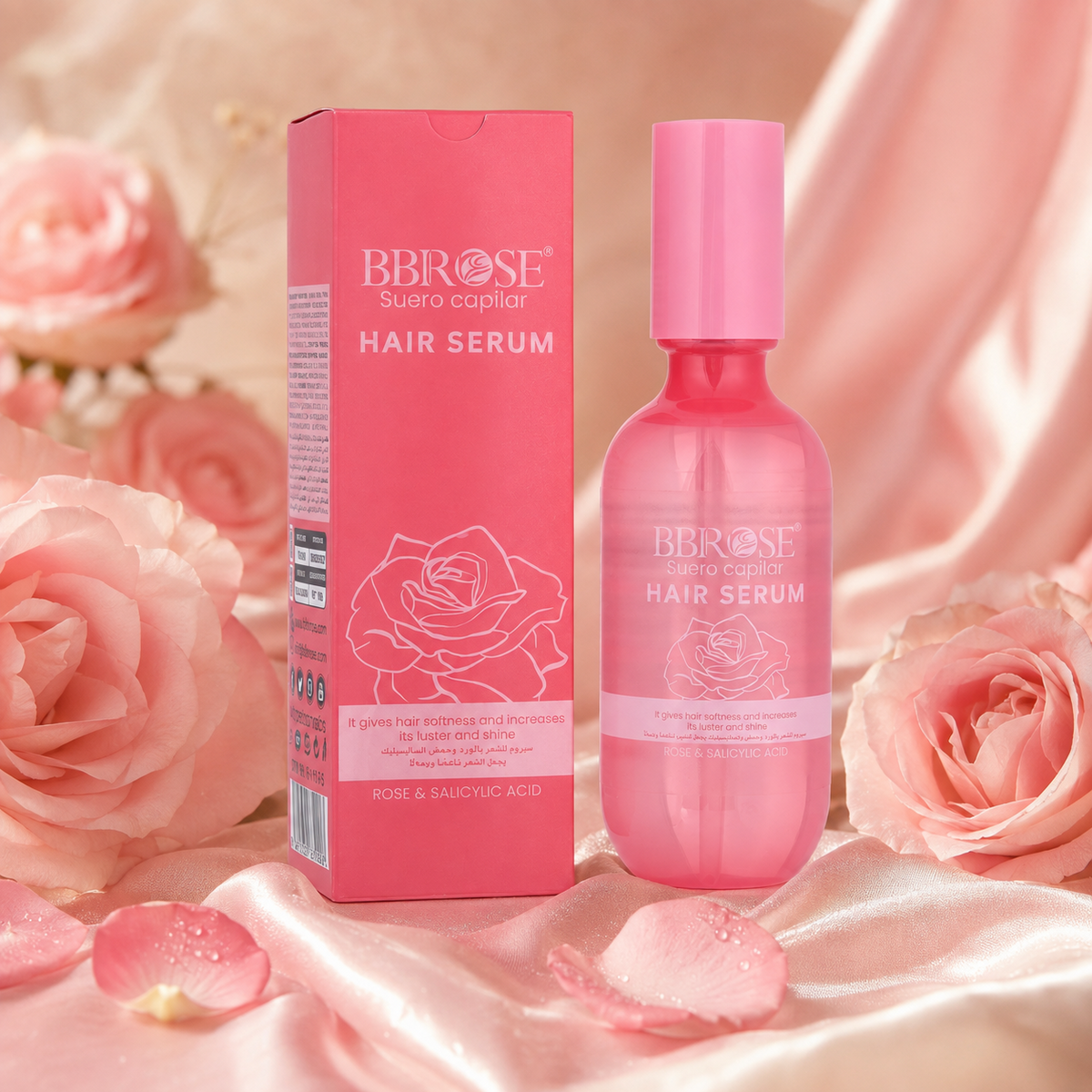 BBROSE Rose & Salicylic Acid Hair Serum – Softening and Shine-Enhancing Hair Care