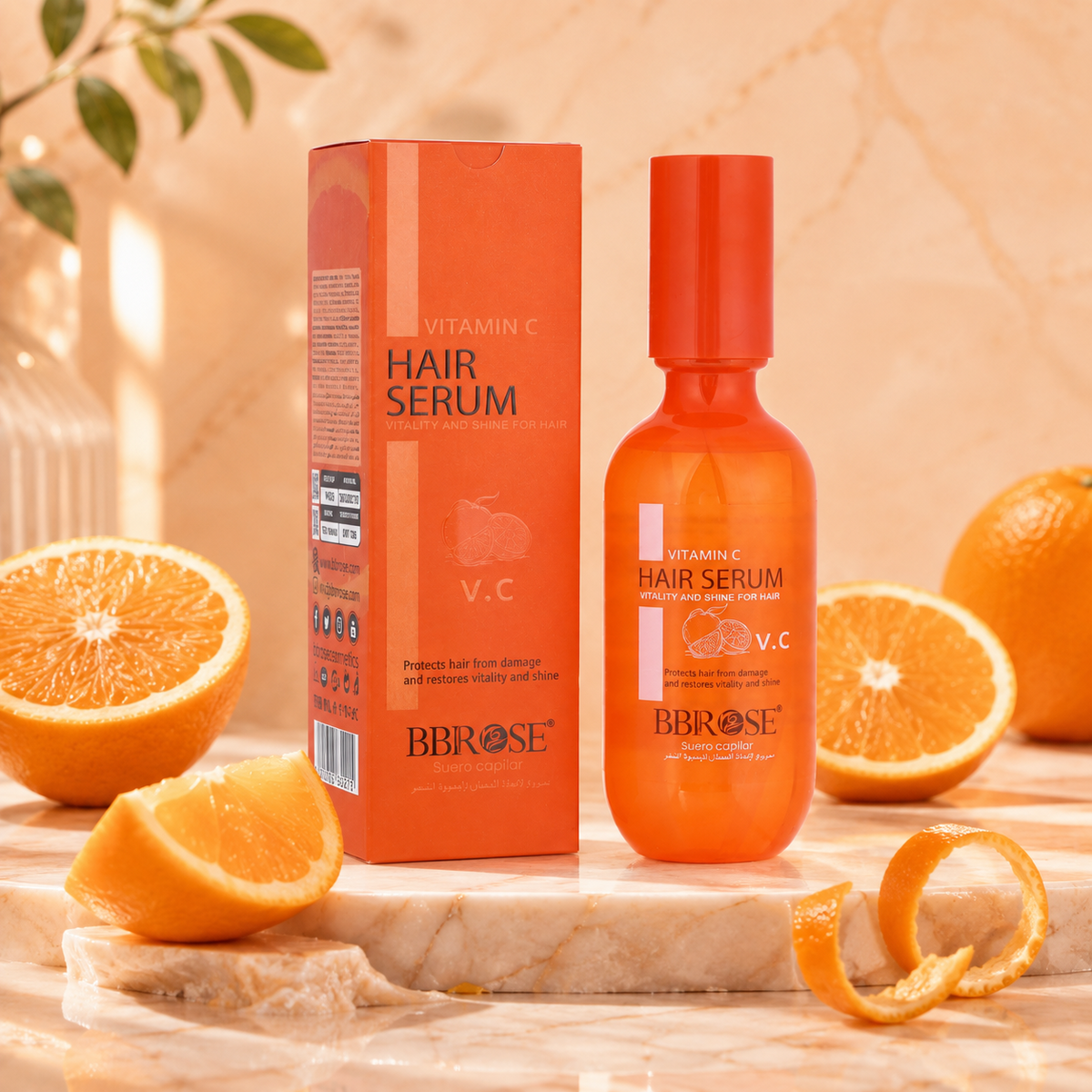 BBROSE Vitamin C Hair Serum – Damage Protection, Vitality & Shine