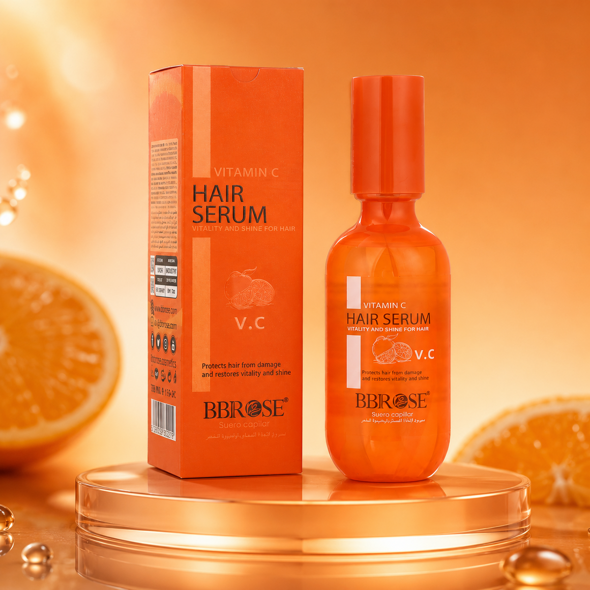 BBROSE Vitamin C Hair Serum – Damage Protection, Vitality & Shine