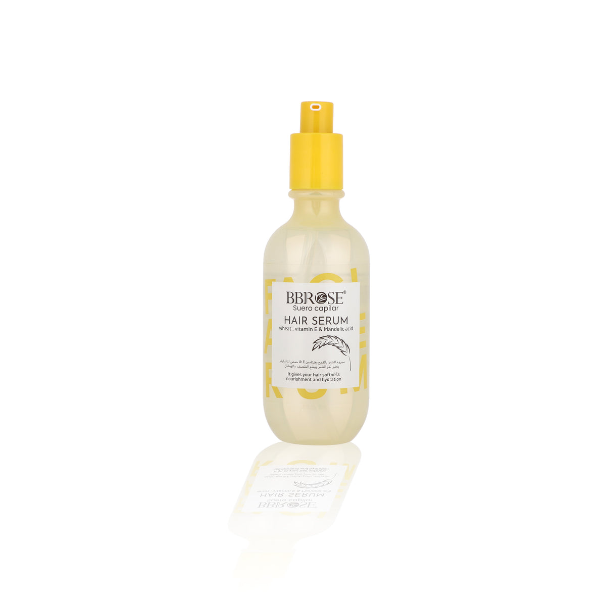BBROSE Hair Serum with Wheat, Vitamin E & Mandelic Acid – Softening, Nourishing & Hydrating Hair Care