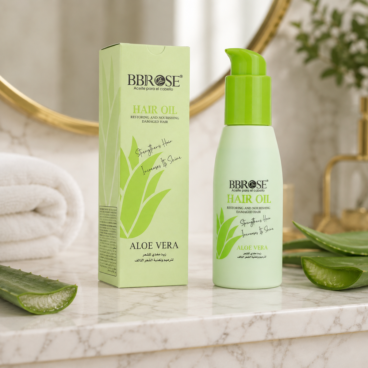 BBROSE Aloe Vera Restoring & Nourishing Hair Oil for Damaged Hair