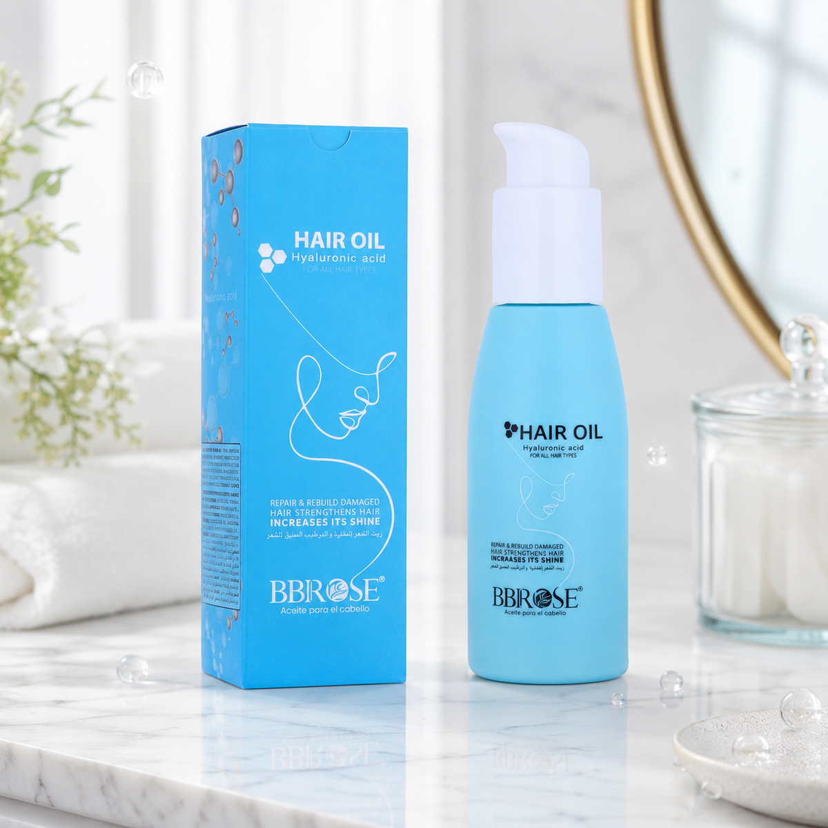BBROSE Hyaluronic Acid Repair & Strengthening Hair Oil for All Hair Types