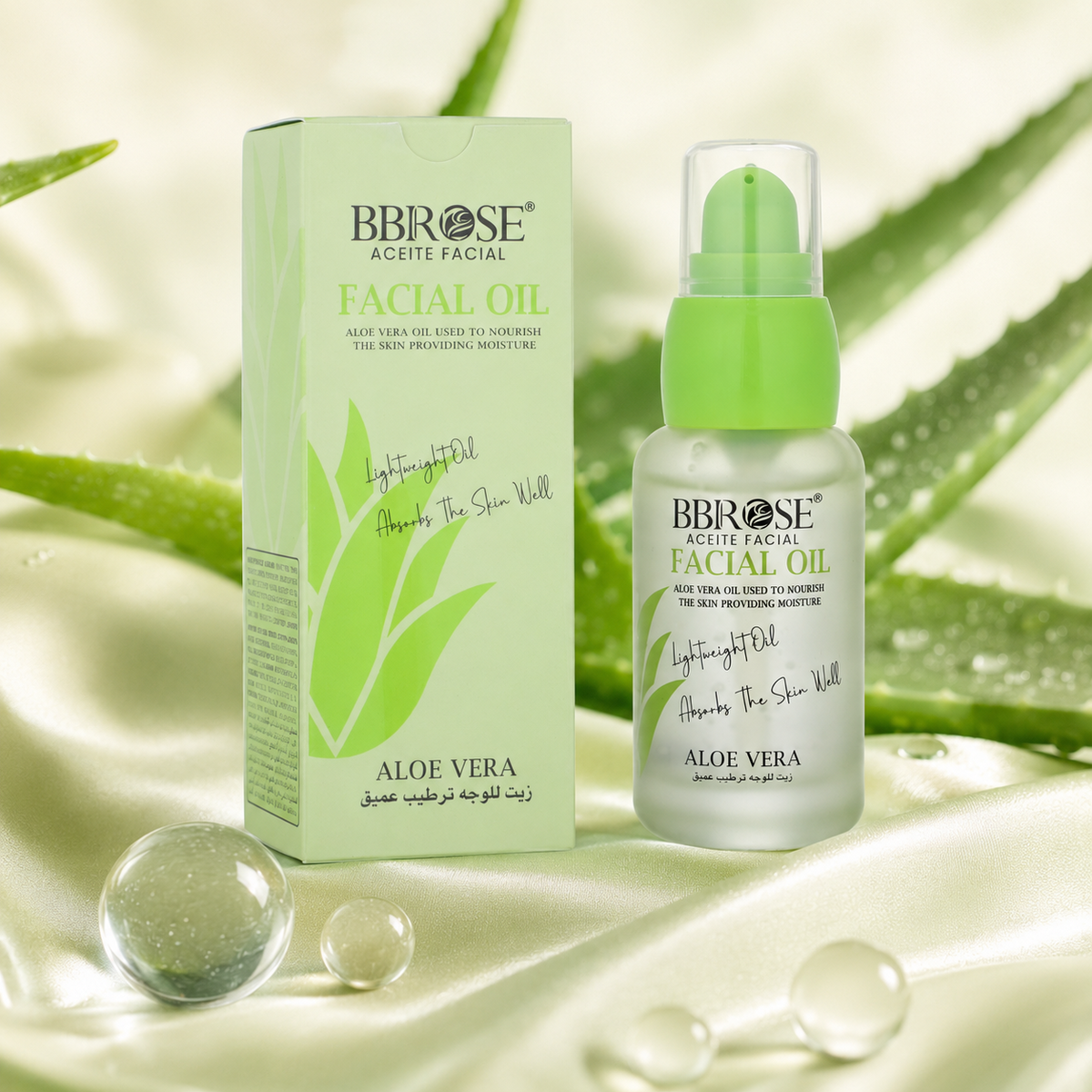 BBROSE Aloe Vera Facial Oil – Lightweight Nourishing and Moisturizing Face Oil