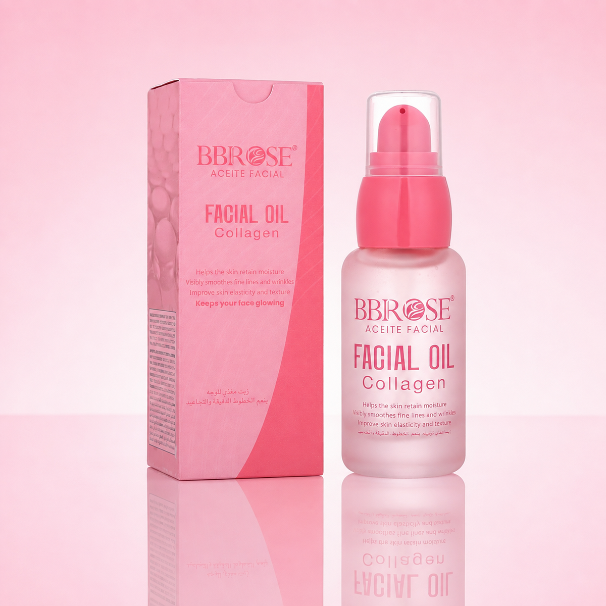 BBROSE Collagen Facial Oil – Moisturizing, Smoothing and Elasticity-Supporting Face Oil