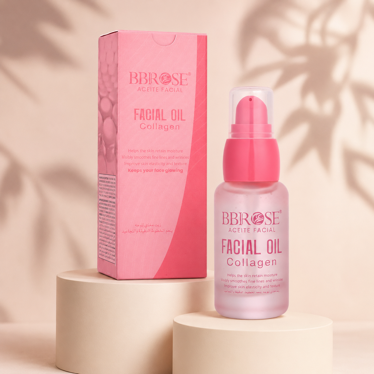 BBROSE Collagen Facial Oil – Moisturizing, Smoothing and Elasticity-Supporting Face Oil