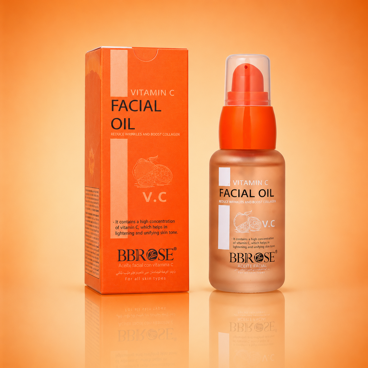 BBROSE Vitamin C Facial Oil – Brightening, Tone-Unifying and Anti-Wrinkle Face Oil