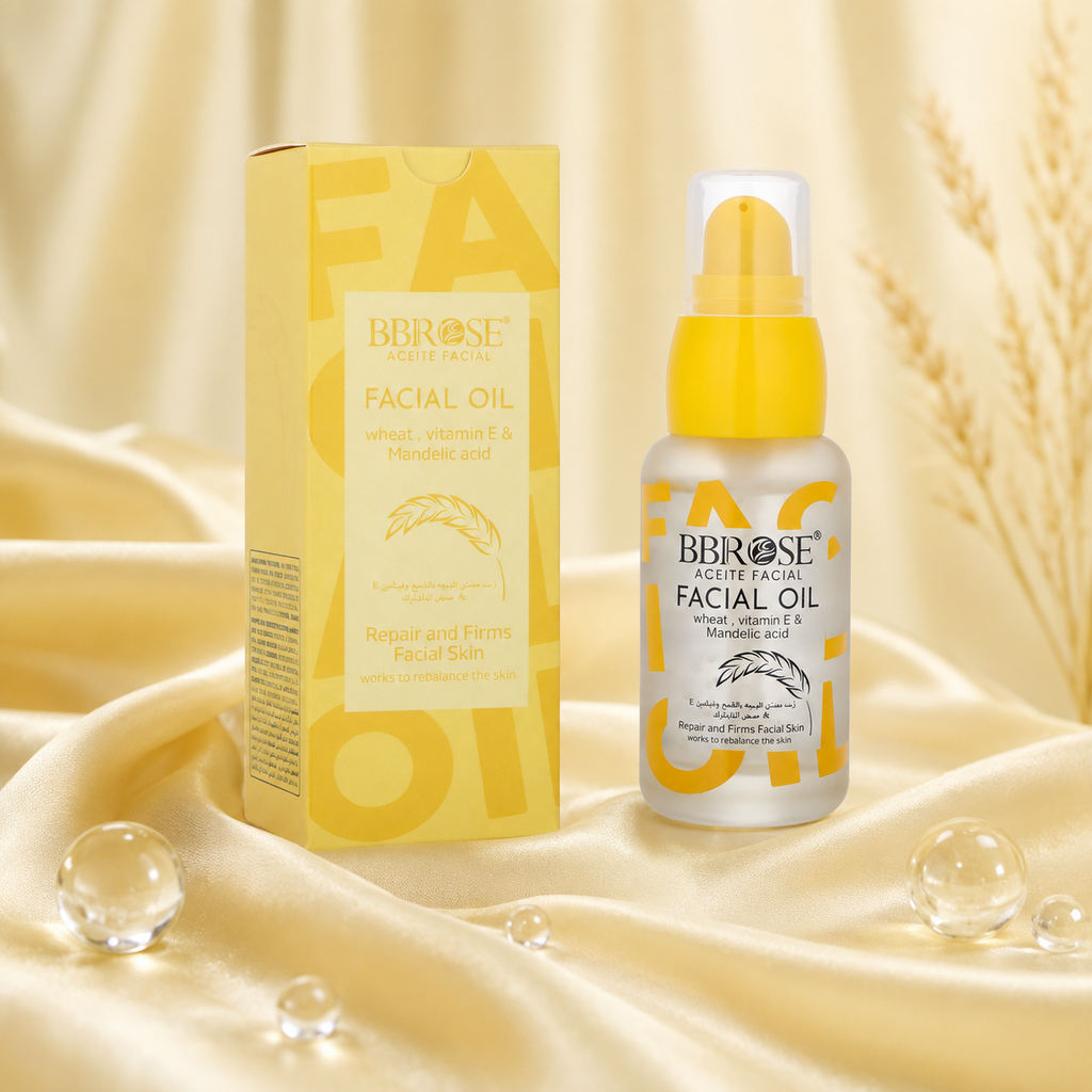 BBROSE Wheat, Vitamin E & Mandelic Acid Facial Oil – Repairing, Firming and Rebalancing Face Oil