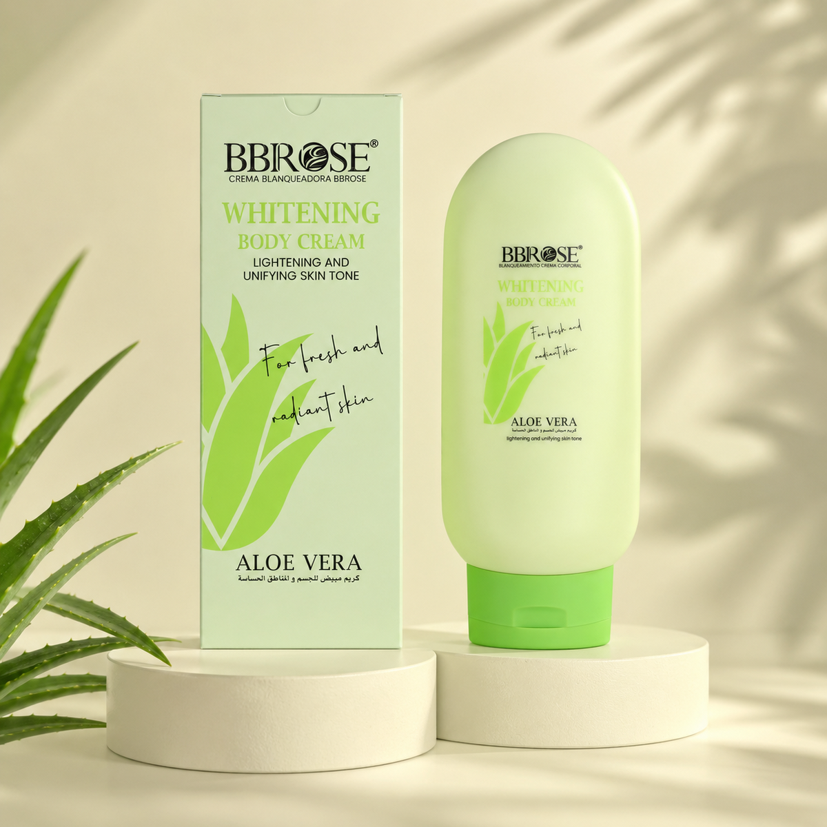 BBROSE Aloe Vera Whitening Body Cream – Lightening & Unifying Care for Body and Sensitive Areas