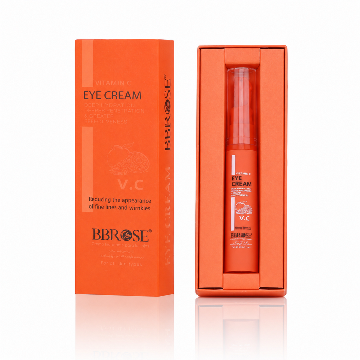 BBROSE Vitamin C Eye Cream – Deep Hydration for Fine Lines & Wrinkles