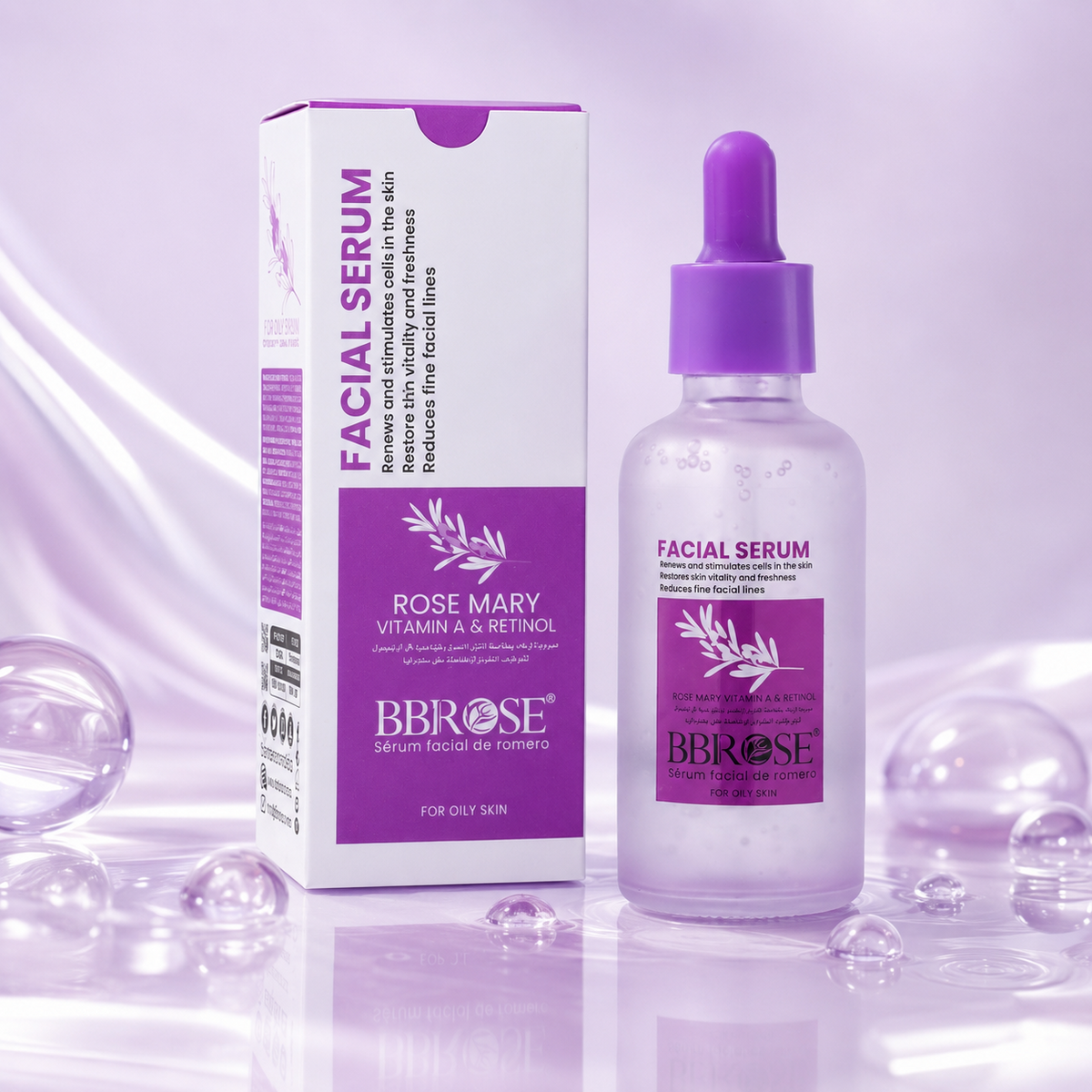 Rosemary Vitamin A & Retinol Facial Serum (50ml) | Renews & Stimulates Skin Cells | Restores Vitality & Freshness | Reduces Fine Lines for a Youthful Glow