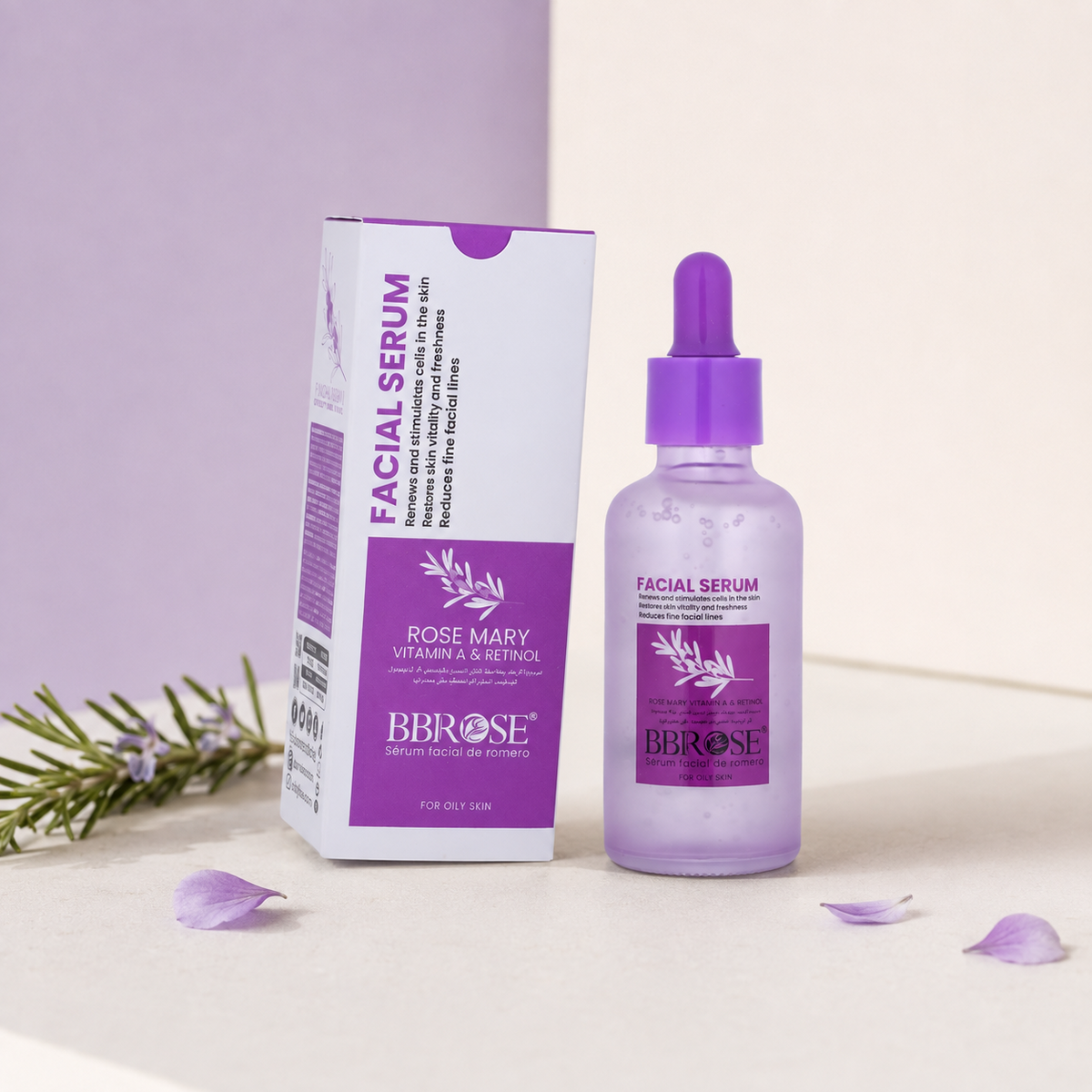 Rosemary Vitamin A & Retinol Facial Serum (50ml) | Renews & Stimulates Skin Cells | Restores Vitality & Freshness | Reduces Fine Lines for a Youthful Glow
